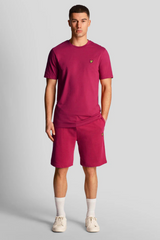 Lyle & Scott <br> PLAIN T-SHIRT RICH BURGUNDY