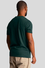 Lyle & Scott <br> PLAIN T-SHIRT DARK GREEN