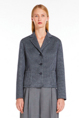 Max Mara <br> GIACCA MONOPETTO IN LANA DISEGNATA