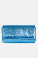 Essentiel Antwerp <br>BORSETTA POCHETTE METALLICA BLU