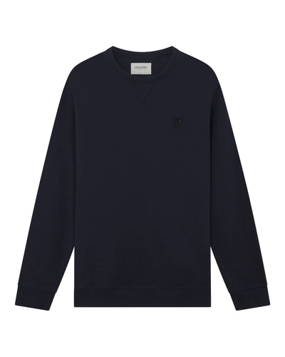 Lyle & Scott <br> FELPA GIROCOLLO TONAL EAGLE DARK NAVY