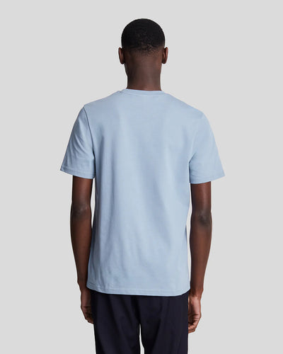 Lyle & Scott <br> PLAIN T-SHIRT CRAFTED BLUE