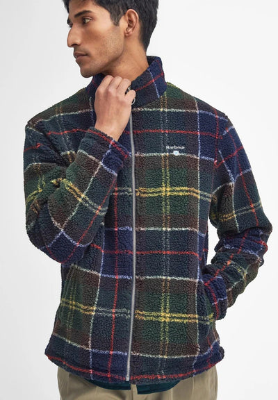 Barbour <br> GIACCA PILE TARTAN FLEECE ZIP