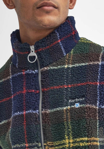 Barbour <br> GIACCA PILE TARTAN FLEECE ZIP