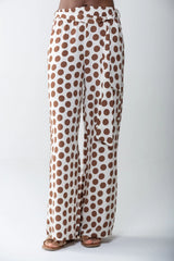 Two Way <br> PANTALONE CON LACCIO POIS TABACCO